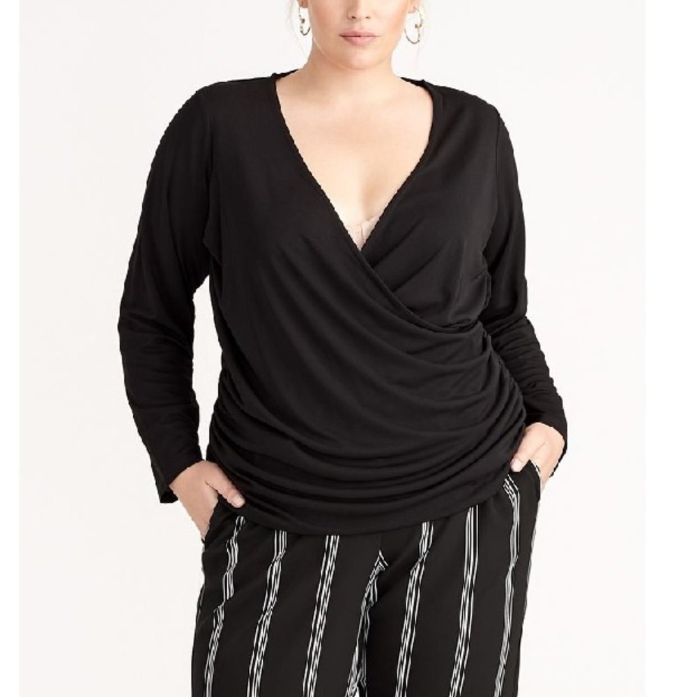 Rachel Rachel Roy Trendy Plus Size Draped Top